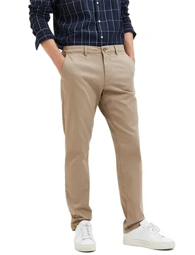 Pantalon Chino New Miles Flex 175 Slim Fit Greige 32 - Selected - FashionsVida