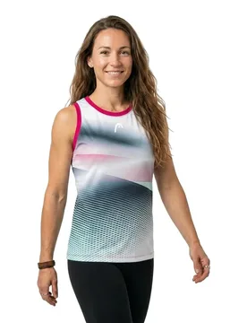 Performance Sleeveless T-shirt Mulberry / Print XS - Head Racket - FashionsVida