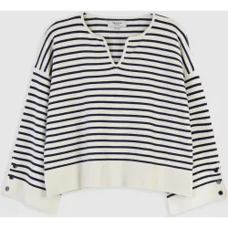 Jersey de mujer en punto con corte oversize