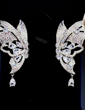 New summer super pretty butterfly earrings ladies zirconia jewellery set earrings holiday graduation party prom gift E64 - Aliexpress - FashionsVida