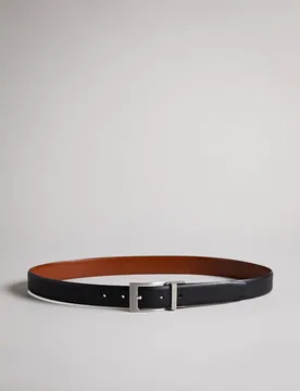 Leather Reversible Belt Black male - Ted baker - FashionsVida