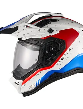 Casco Moto integrale Adventure X.RALLY Yuma Blu Rosso taglia 3XL - Nexx - FashionsVida