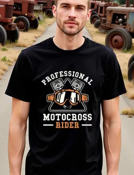 Motocross Rider Graphic-Professional Dirt Bike Design-100% cotton summer O-neck short sleeve casual printed men's T-shirt - Aliexpress - FashionsVida