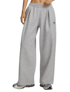 Pantalon Rival Pleated Varsity Gray / Arden Green M - Under armour - FashionsVida