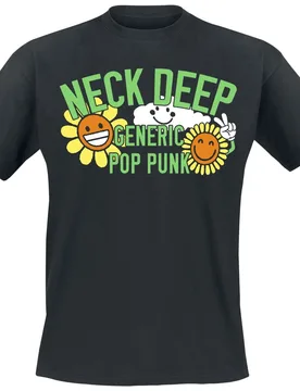 T-Shirt - Summer GPP - S bis L - für Männer - Größe M - schwarz - Lizenziertes Merchandise! - Männer - male - Neck Deep - FashionsVida