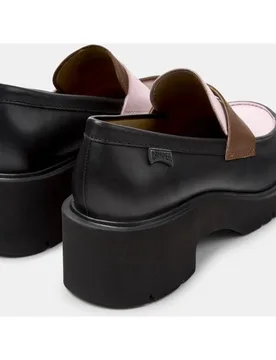 Mocasines con tacón de mujer milah de piel - Camper - FashionsVida