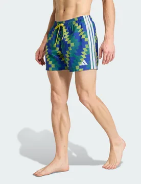 Short da nuoto Football-Inspired Graphic 5 Inch XL Bright Yellow / White - Adidas - FashionsVida