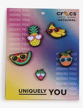 Jibbitz Cute Fruit With Sunnies 5pc multicolore tu unisex - Crocs - FashionsVida
