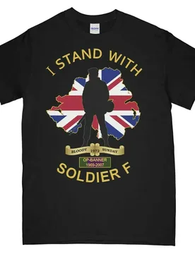 I Stand with Soldier F Printed T-Shirt 100% Cotton O-Neck Summer Short Sleeve Casual Mens T-shirt Size S-3XL - Aliexpress - FashionsVida
