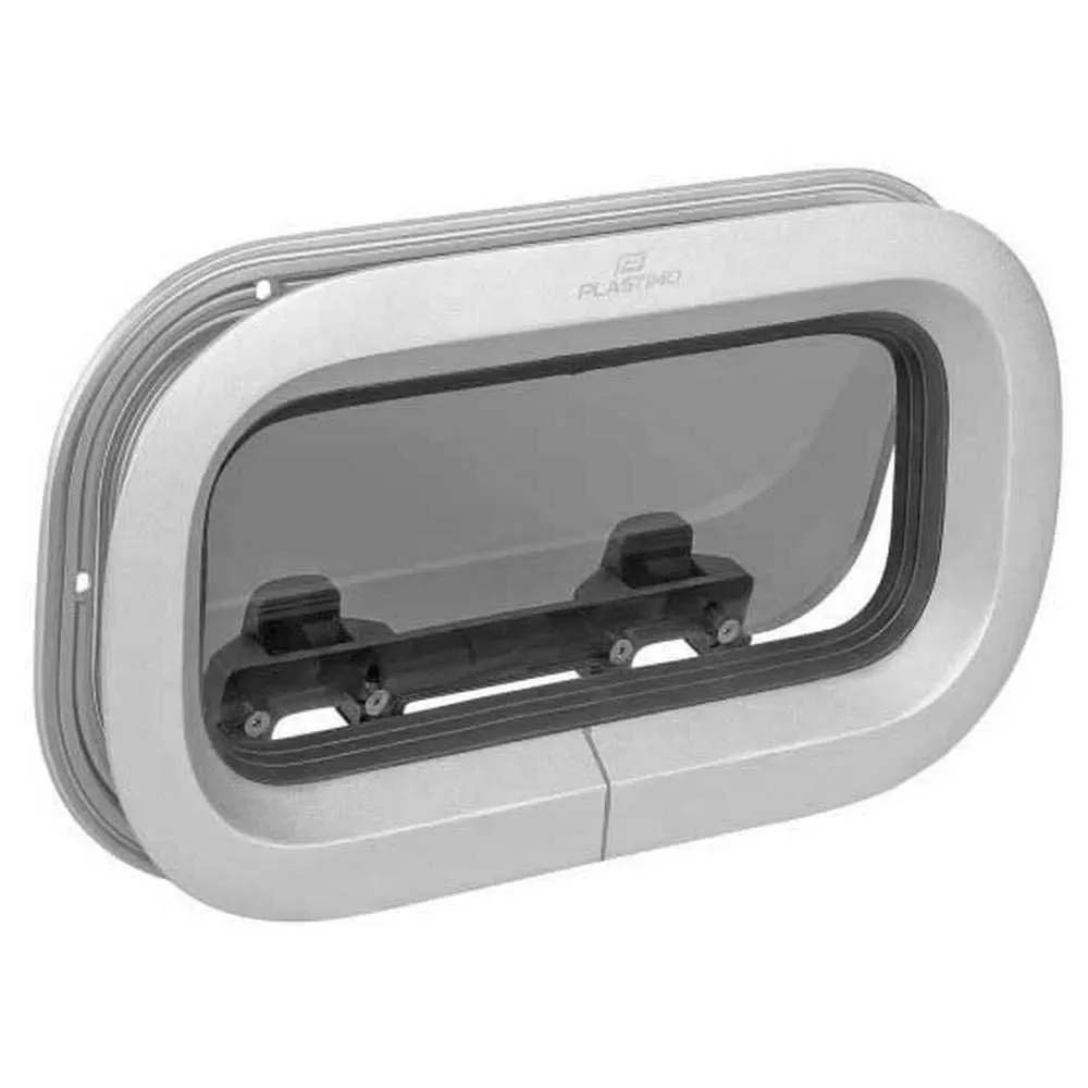 T04 Rectangular Opening Portlight Grey 64.9 x 19.3 cm unisex - Plastimo - FashionsVida