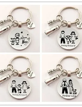 Mom and Dad Keychain Harbor Lighthouse Lamp I Love You Keychain Teacher's Day Gift Best Mother Father Child Keychain - Aliexpress - FashionsVida