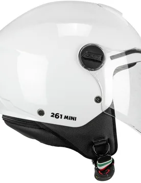 Casco Moto Jet Bambino 261a MINI MONO Bianco taglia XL - Cgm - FashionsVida