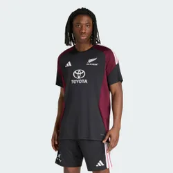 T-shirt Performance All Blacks L All Black / Maroon