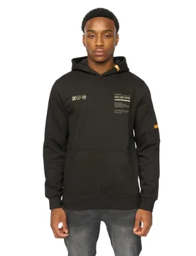 Mens Skullmatic Hoodie (Black) - Size Medium - Duck and Cover - FashionsVida