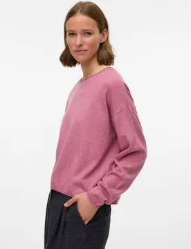 Jersey de punto fino de mujer de manga larga - Vero Moda - FashionsVida