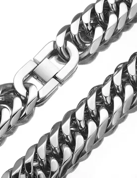 Mm/21mm Wide 7"-40" Length Silver Color 316L Stainless Steel Curb Cuban Chain Necklace Or Bracelet Cool Men Boy Jewelry Gift - Aliexpress - FashionsVida