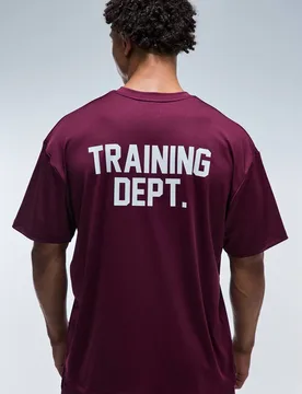 Herren Training Abteilung Performance Übergroßes Oberteil Plum Größe 3XL - boohooMAN - FashionsVida