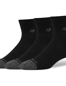 Calzini Active Premium Qtr 3 Paia Black BK EU 39-42 - New Balance - FashionsVida