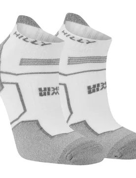 Twin Skin Short Socks White / Grey Marl EU 43-46 Men,Women - Hilly Socks - FashionsVida