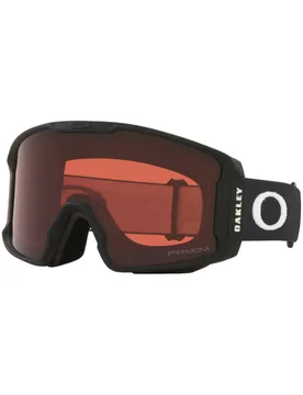 Masque de ski - Line Miner M Matte Black Prizm Garnet en Silicone - Noir - Oakley - FashionsVida