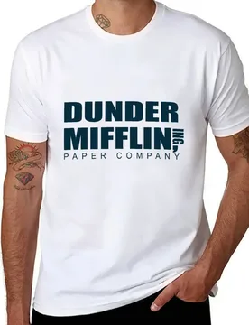 Dunder Paper Company Mifflin T-Shirt customs Funny t-shirt luxury t-shirt t shirt for men - Aliexpress - FashionsVida