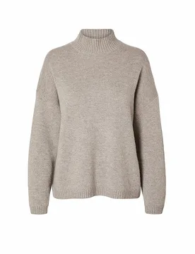 Pullover SLFCILLE beige S Damen - SELECTED FEMME - FashionsVida