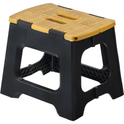 Taburete plegable de 27 cm Compact Black Bambú On Top