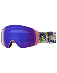 Masque de ski 4D Mag S Birds Of Prey Chromapop Everyday Violet Mirror aus Silikon Rosa