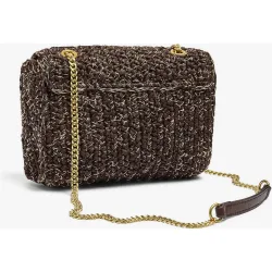Bolso de hombro con efecto trenzado con cierre imantado