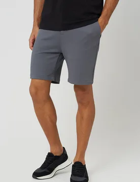 Mens Dark Grey Waffle Zip Waist Shorts - Size Small - Brave soul - FashionsVida