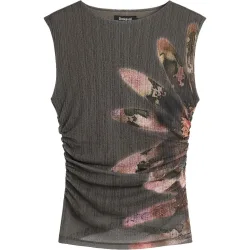 Camiseta de mujer sin mangas knit