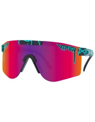 Lunettes de soleil polarisées - The Voltage Original Wide Black/Turquoise HDPV Polarized Pink-Purple - Noir
