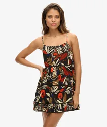 Superdry Damen Strand-minikleid Braun - Größe: 38