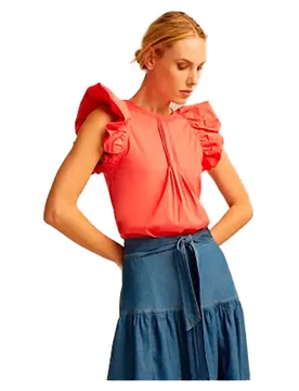 Blusa Senza Maniche Amy Orange 40 - & Me - FashionsVida