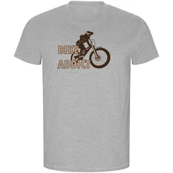 Maglietta A Maniche Corte Bike Addict Eco Heather Grey