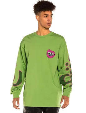 Maglietta A Maniche Lunghe Day Dreamer Green M - Grimey - FashionsVida