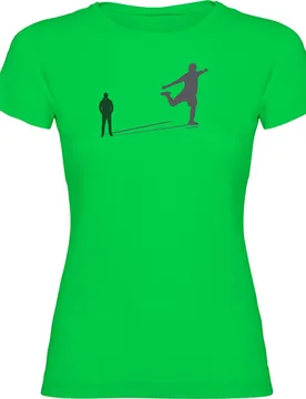 T-shirt à Manches Courtes Football Shadow Light Green S - Kruskis - FashionsVida