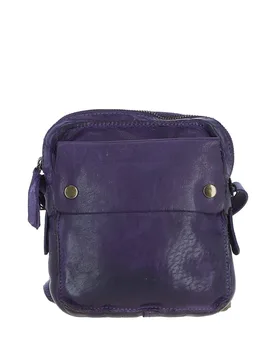 Women's Real Leather Cross Body Bag in Purple - Purple - Size: One Size - Ashwood Leather - FashionsVida