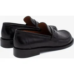 Mocasines de mujer de piel con antifaz