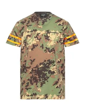 T-shirts Herren Militärgrün S Herren - Dsquared2 - FashionsVida