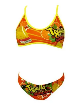 Tequilla Sunrise Bikini Orange 2XL Women - TURBO - FashionsVida