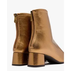 Botines de mujer con tacón y cremallera trasera