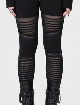 Gothic Leggings - Clara's Trap Leggings - XS bis XXL - für Damen - Größe L - schwarz - Frauen - female - KIHILIST by KILLSTAR - FashionsVida