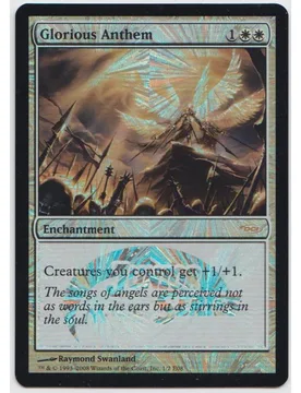 Glorious Anthem (Junior Series Europe foil) Promotional Cards - Magic: The Gathering - FashionsVida