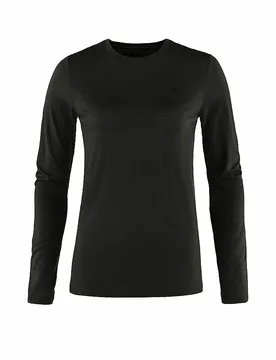 FJÄLLRÄVEN Damen Funktionsshirt Abisko Wool schwarz L W - Fjällräven - FashionsVida