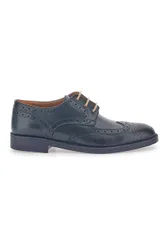Scarpe Stringate Blu In Vera Pelle Made In Italy 0723 41