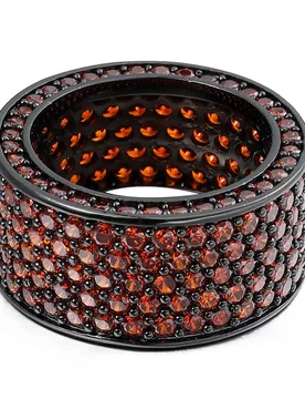 VANAXIN Black Zircon Round Rings for Men Brass Iced Out Cool Stuff Hip Hop Red Cubic Zircon Charm Jewelry Gift - Aliexpress - FashionsVida