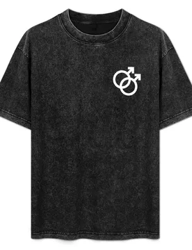 Mlm, interlocking symbols in white T-Shirt Casual Everyday Short Sleeve T-Shirt - Aliexpress - FashionsVida