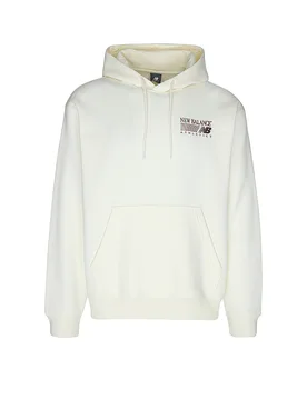 Sudadera con capucha para hombre crema M - New Balance - FashionsVida