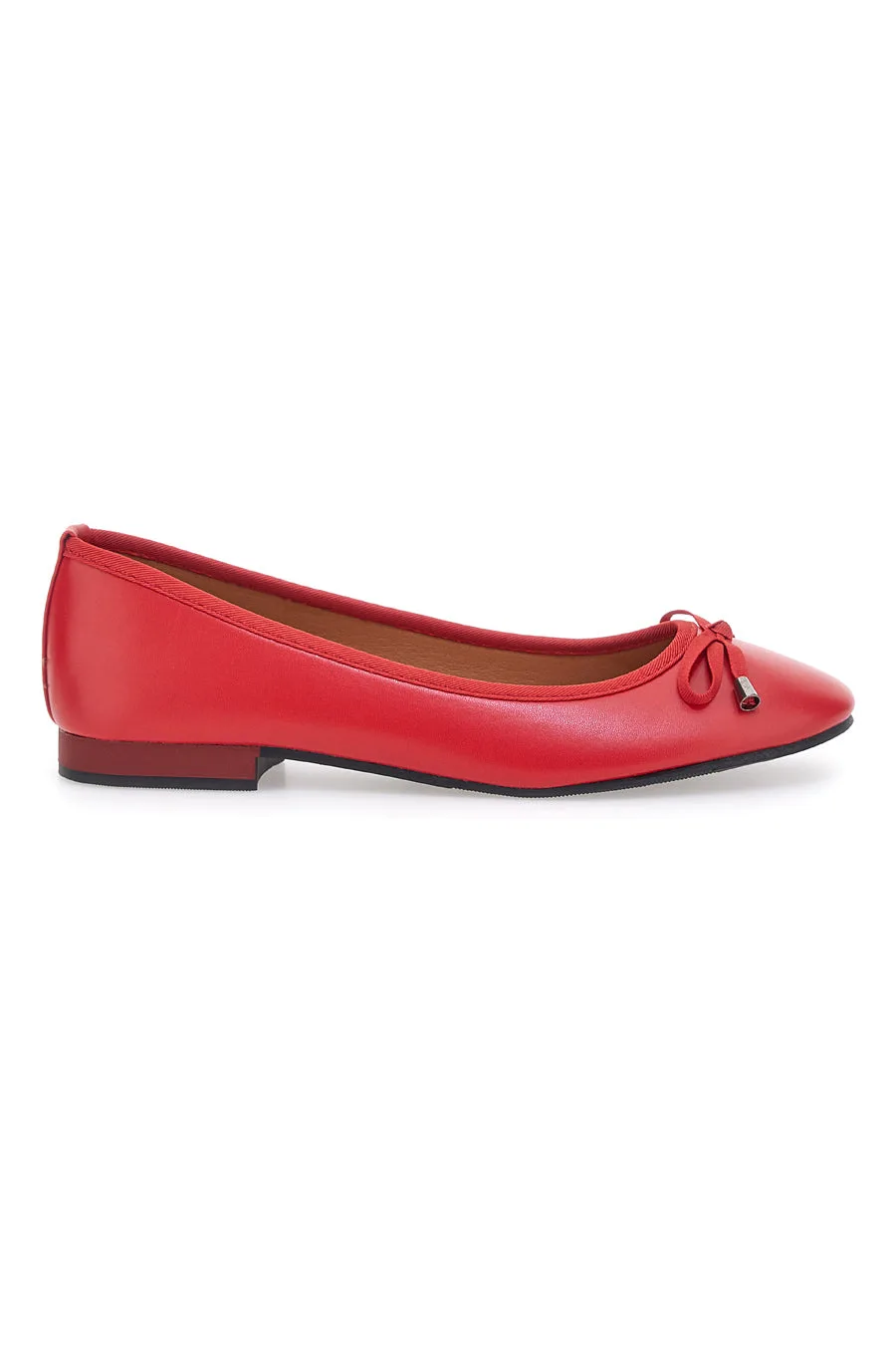 Ballerine rosse con fiocco decorativo IDE173 40 - THE FIRST - FashionsVida